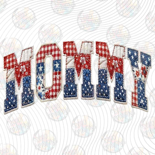 FOJG 1081 - MOMMY PATRIOTIC LETTERING