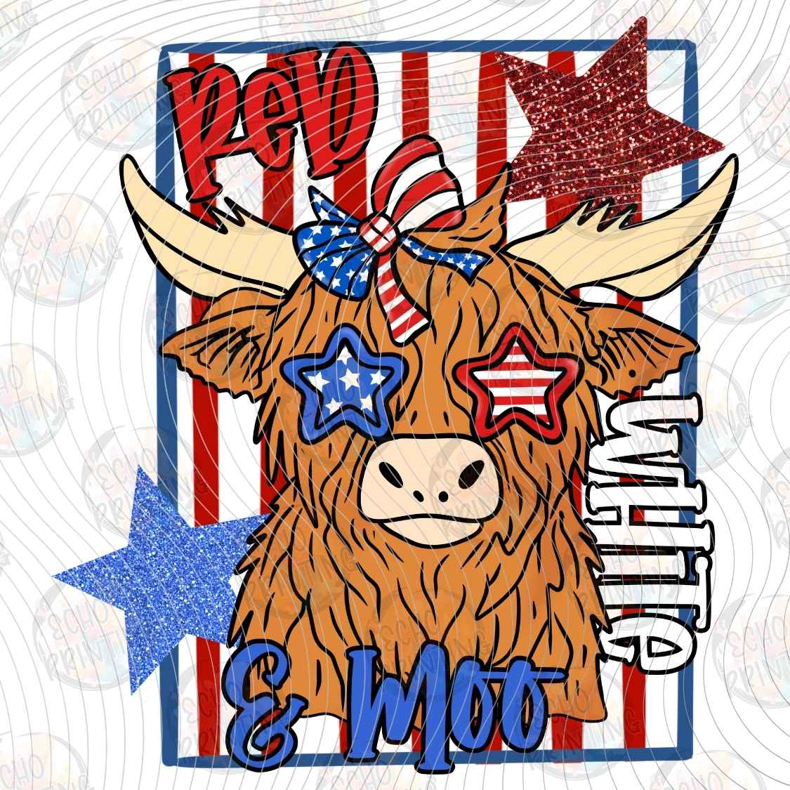 FOJG 1100 - RED WHITE MOO COW