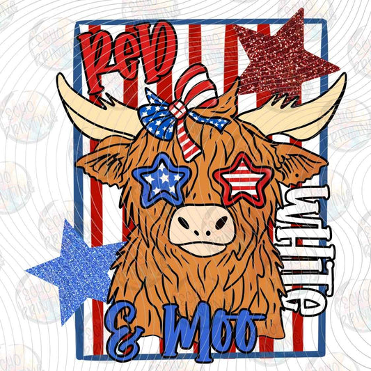 FOJG 1100 - RED WHITE MOO COW