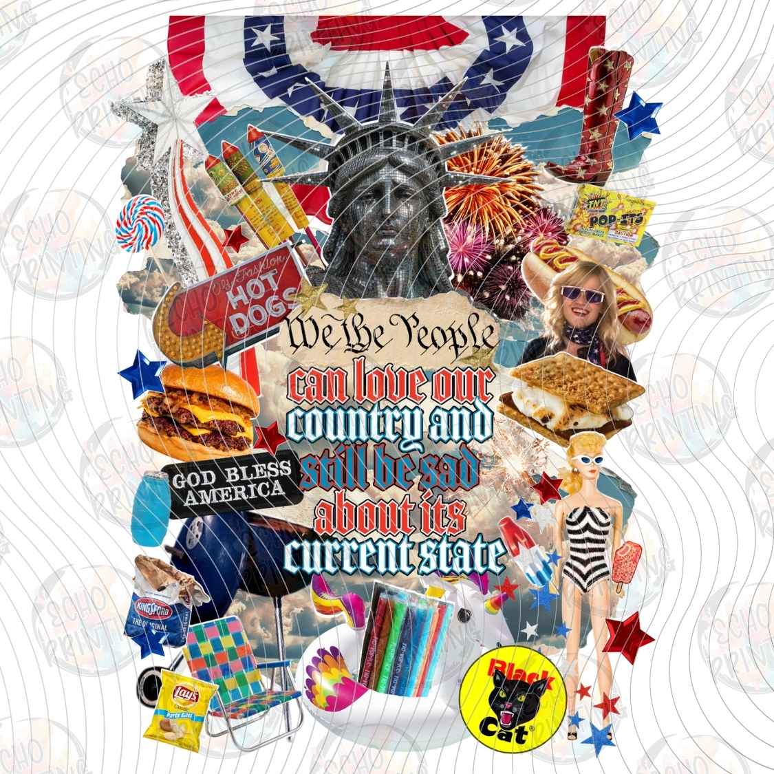 FOJG 1113 - PATRIOTIC LIBERTY COLLAGE