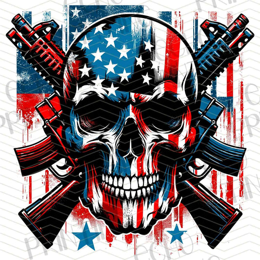 FOJG 120 - PATRIOTIC SKULL RIFLES