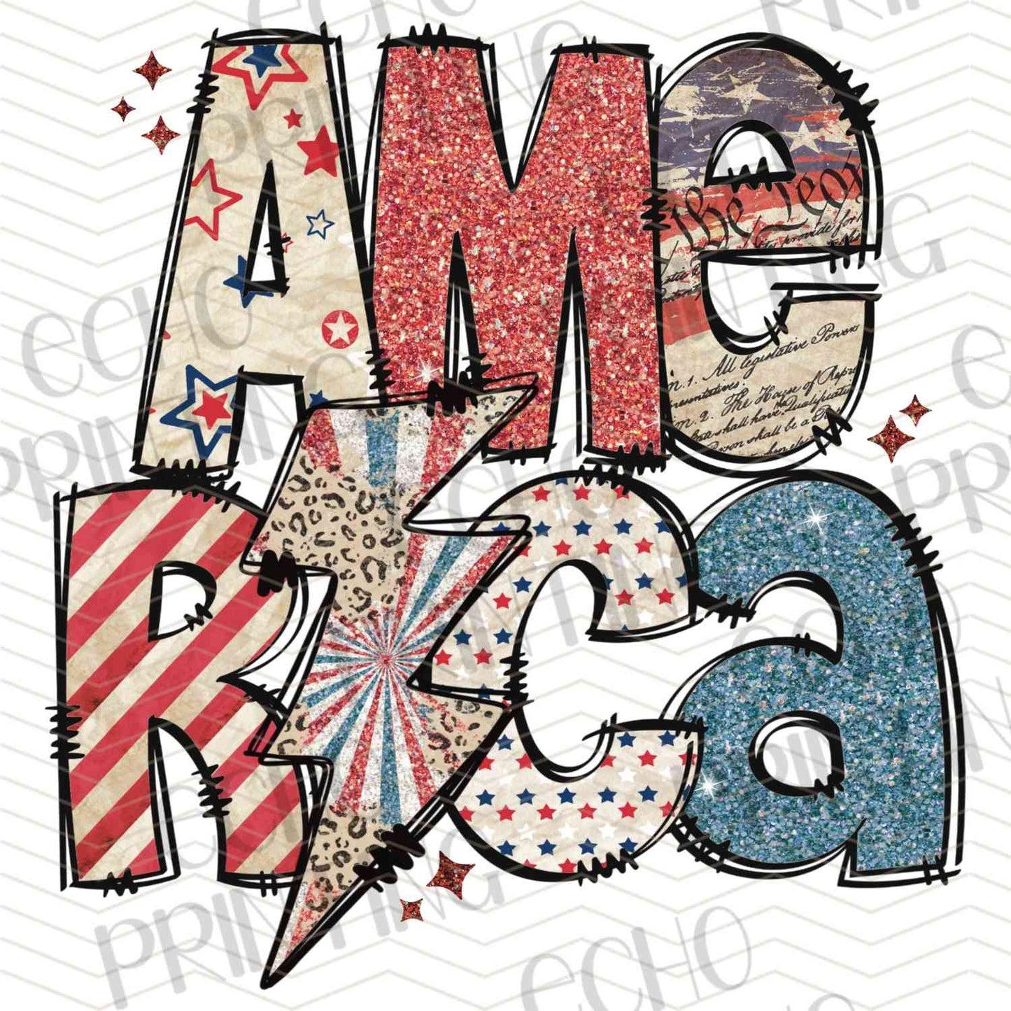 FOJG 140 - AMERICA TYPOGRAPHY BLOCK