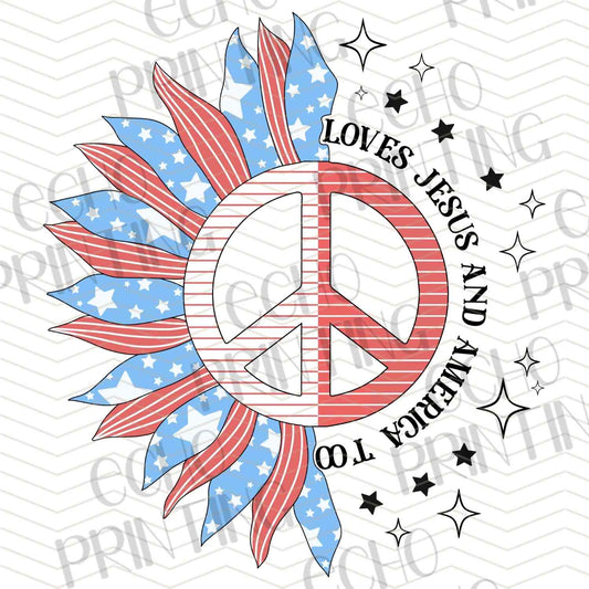 FOJG 152 - PATRIOTIC PEACE SIGN
