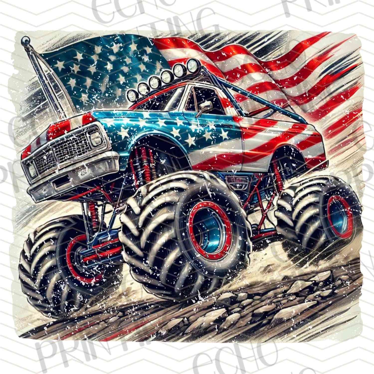 FOJG 157 - PATRIOTIC MONSTER TRUCK