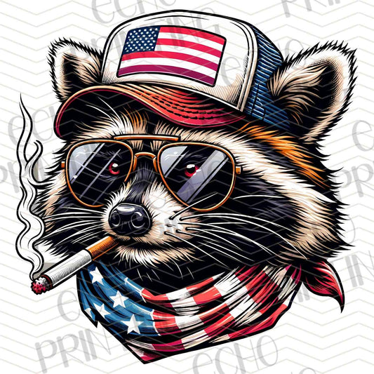 FOJG 161 - PATRIOTIC RACCOON