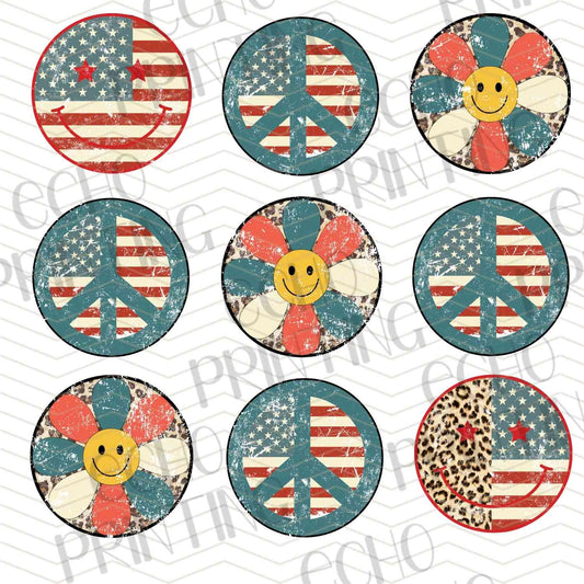 FOJG 20 - PATRIOTIC PEACE SIGNS