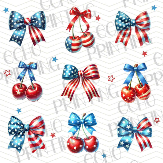 FOJG 247 - PATRIOTIC BOW PATTERN