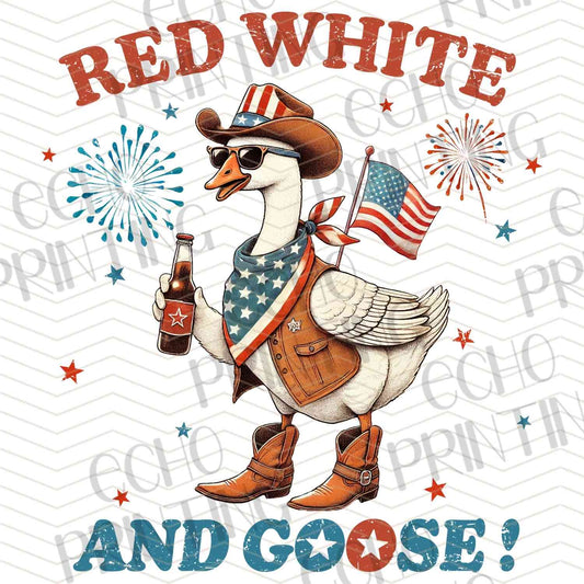 FOJG 276 - RED WHITE AND GOOSE