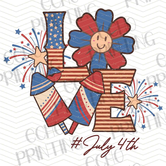 FOJG 28 - PATRIOTIC FLOWER FLAG