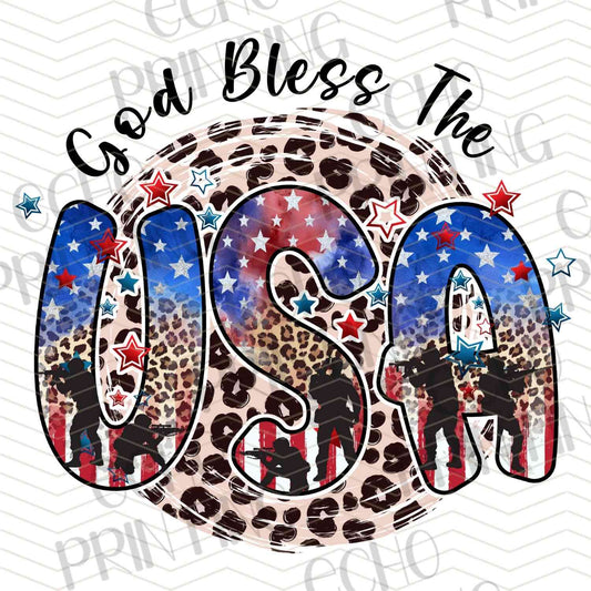 FOJG 294 - GOD BLESS USA LEOPARD