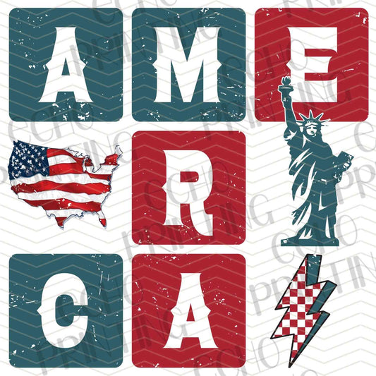 FOJG 309 - AMERICA BLOCK LETTERS