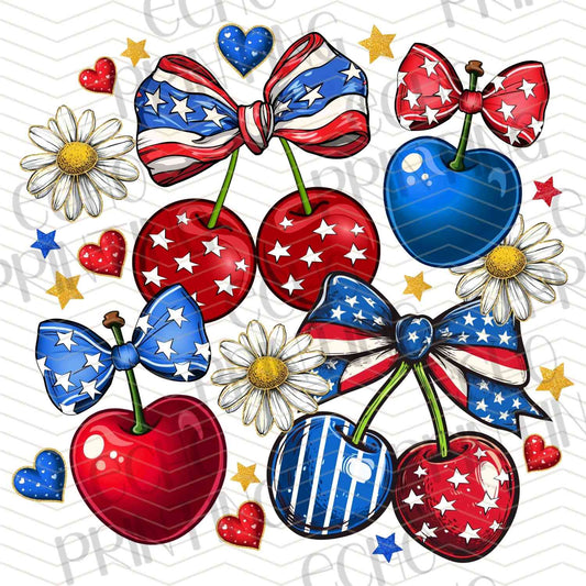 FOJG 343 - PATRIOTIC ORNAMENT FLORAL