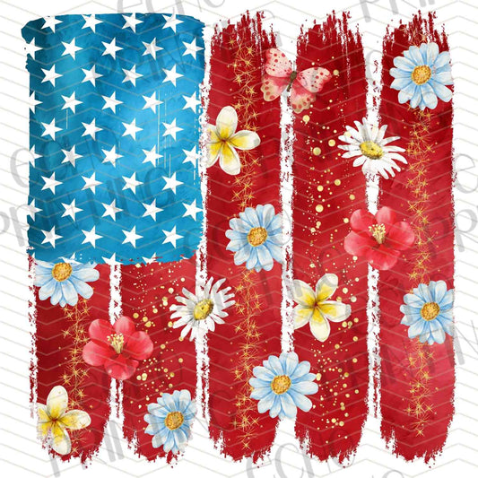 FOJG 348 - DAISY FLAG PATTERN
