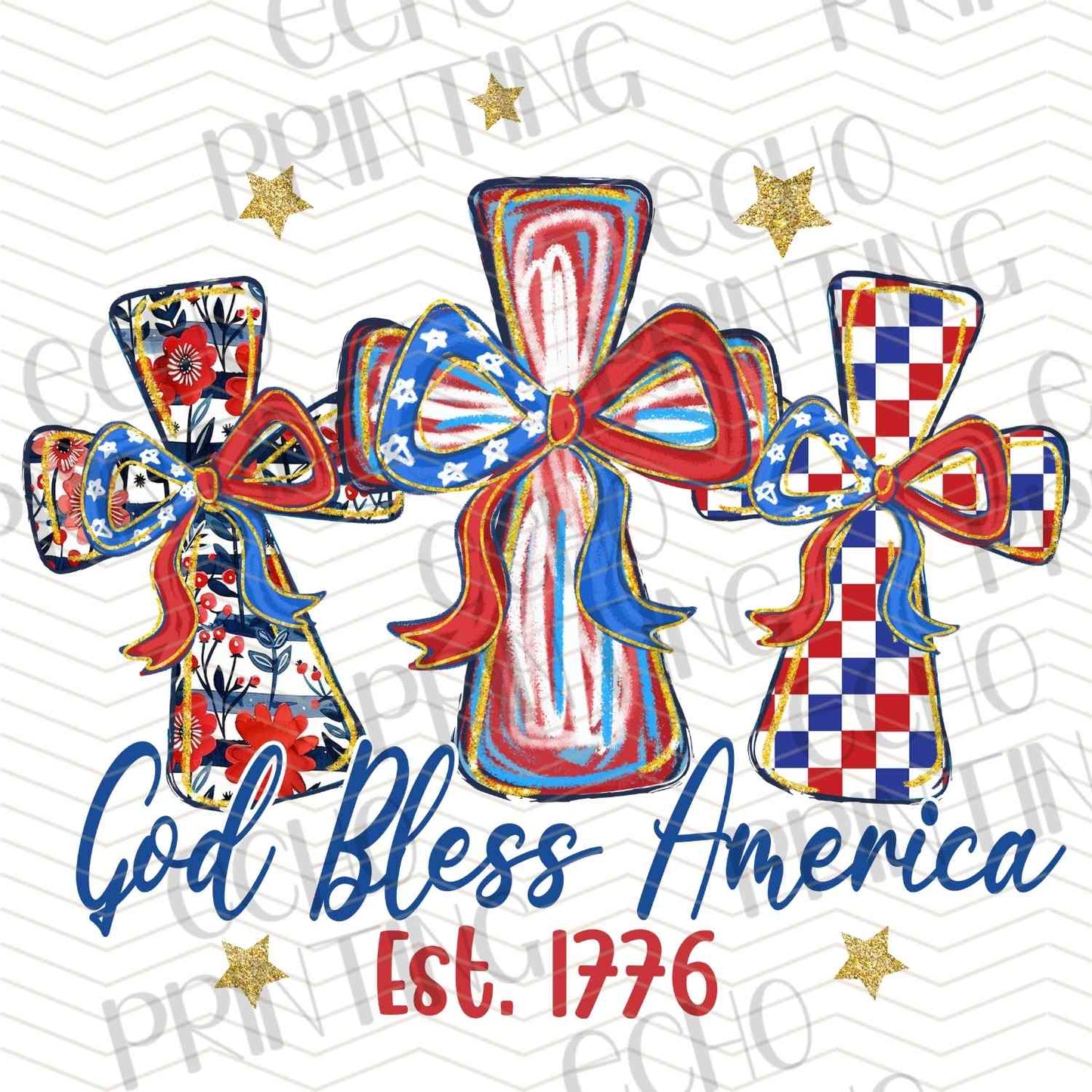 FOJG 354 - FAITH FLAG CROSS BOW