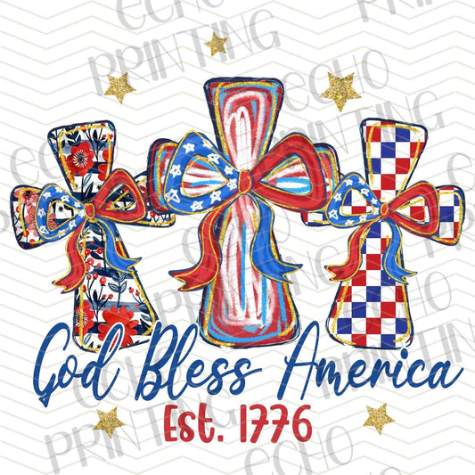 FOJG 354 - FAITH FLAG CROSS BOW