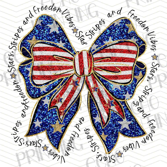 FOJG 364 - PATRIOTIC BOW RIBBON