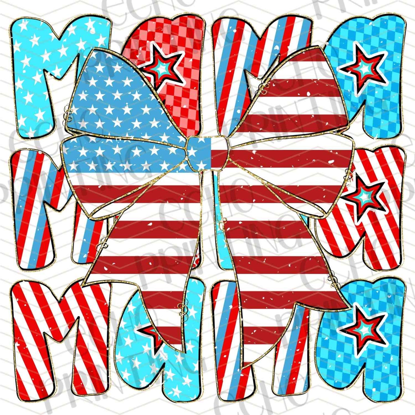FOJG 384 - USA FLAG TEXT