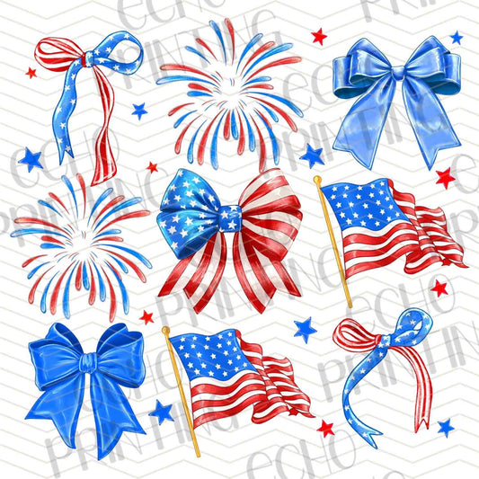 FOJG 399 - PATRIOTIC BOW SET