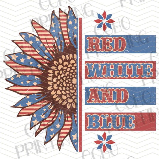 FOJG 39 - RED WHITE AND BLUE TYPOGRAPHY