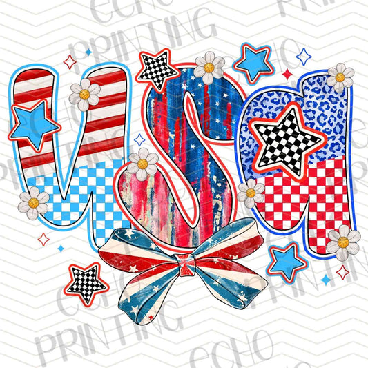 FOJG 407 - PATRIOTIC HEART COLLAGE
