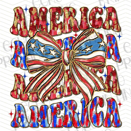 FOJG 418 - AMERICA BOW TYPOGRAPHY