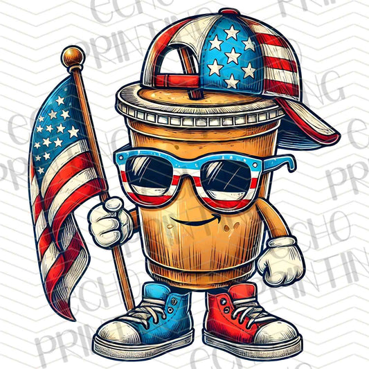 FOJG 458 - PATRIOTIC DRINK MASCOT
