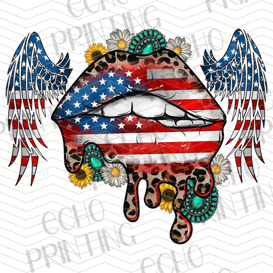 FOJG 484 - DRIPPING FLAG LIPS