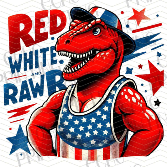 FOJG 51 - RED WHITE AND RAW DINO