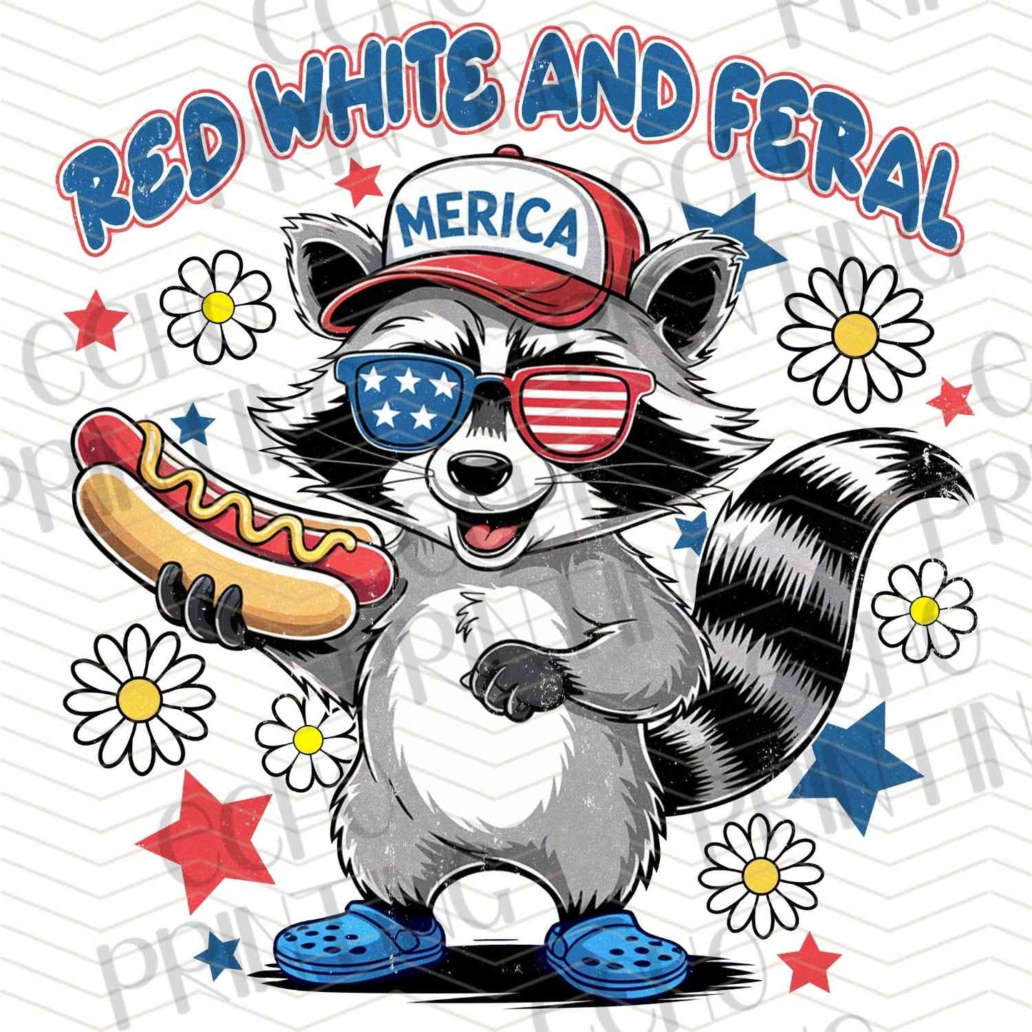 FOJG 543 - PATRIOTIC RACCOON