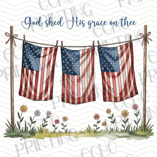 FOJG 572 - PATRIOTIC FLAG BANNER