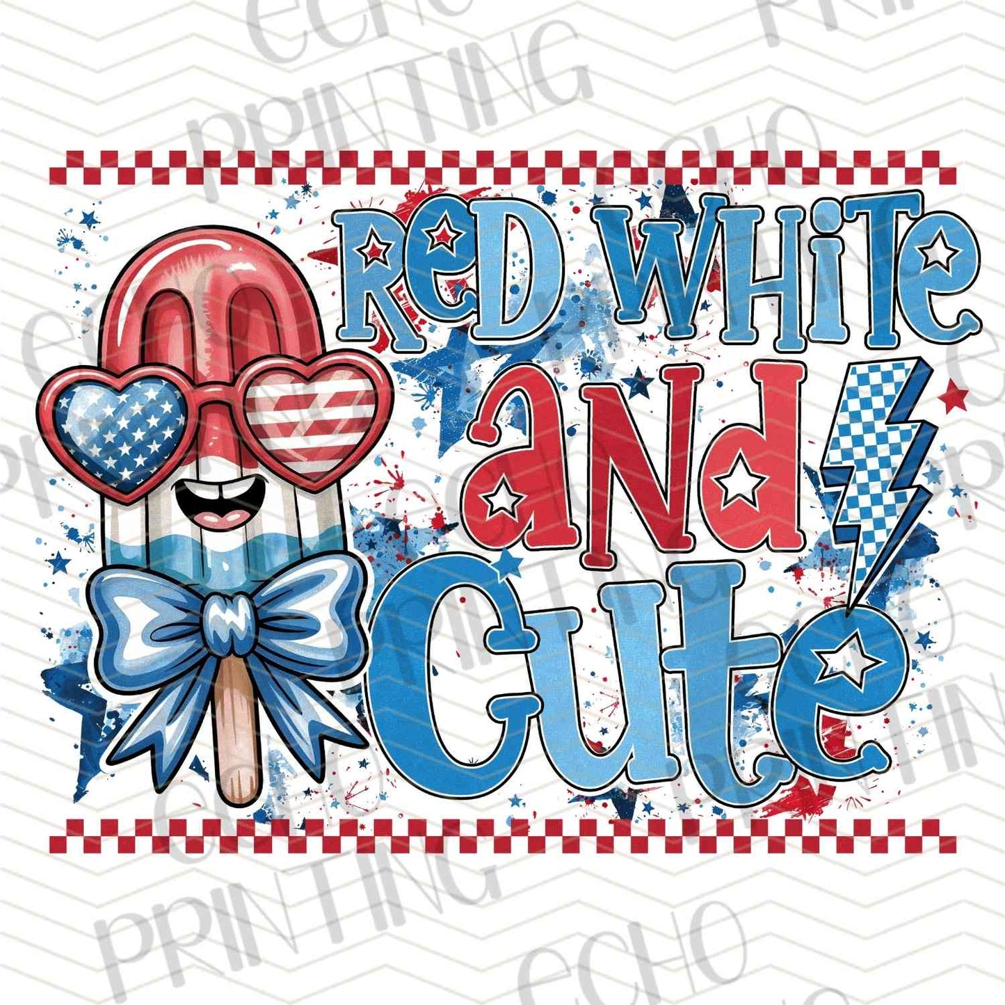 FOJG 574 - RED WHITE AND CUTE