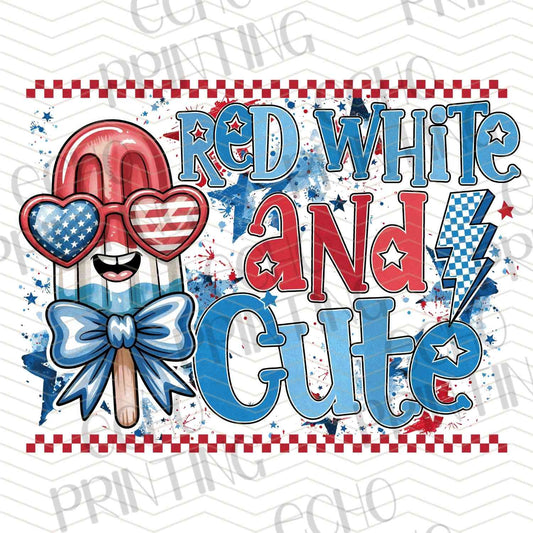 FOJG 574 - RED WHITE AND CUTE