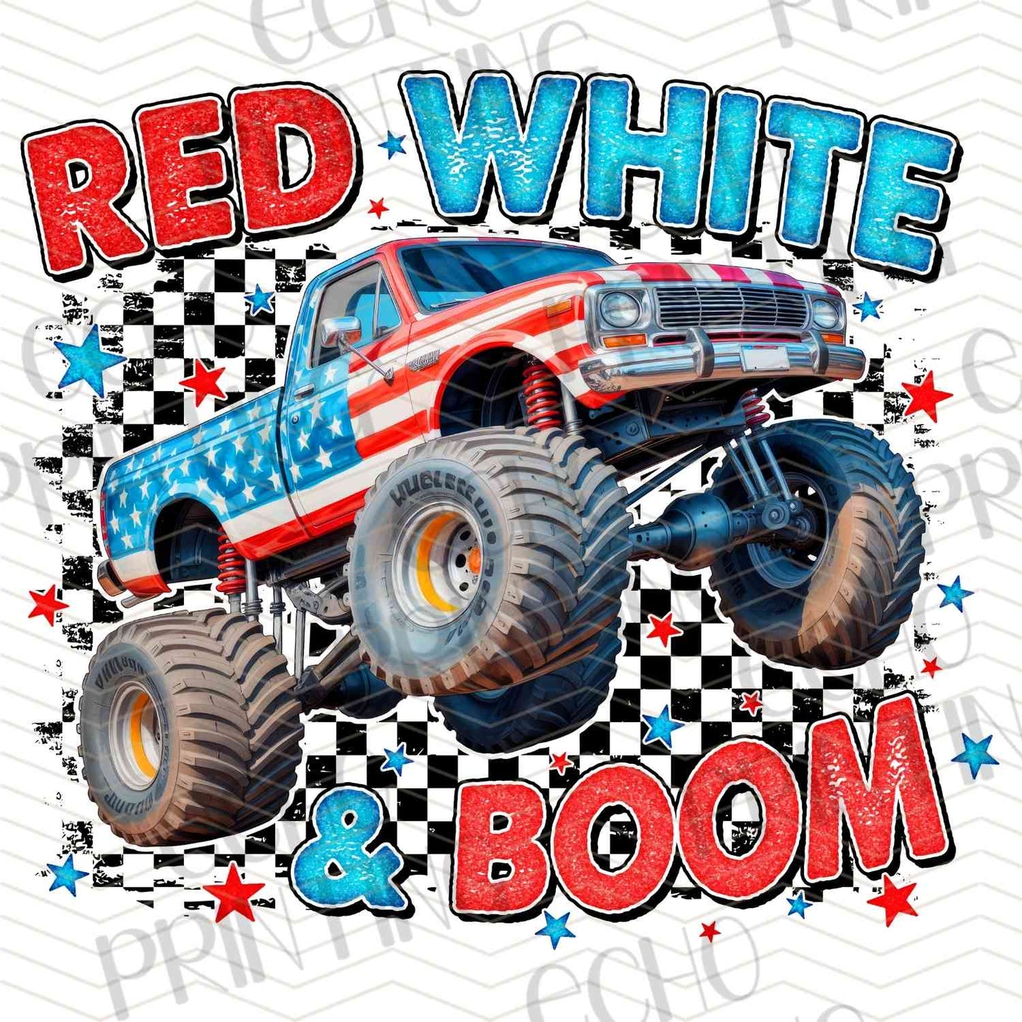 FOJG 576 - RED WHITE BOOM TRUCK
