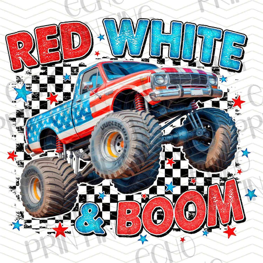 FOJG 576 - RED WHITE BOOM TRUCK