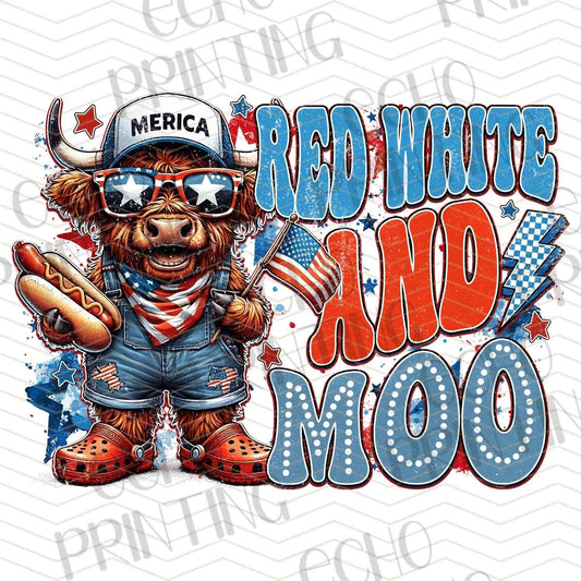 FOJG 577 - RED WHITE AND MOO