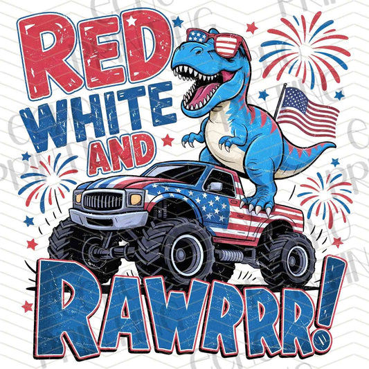 FOJG 586 - RED WHITE RAWR