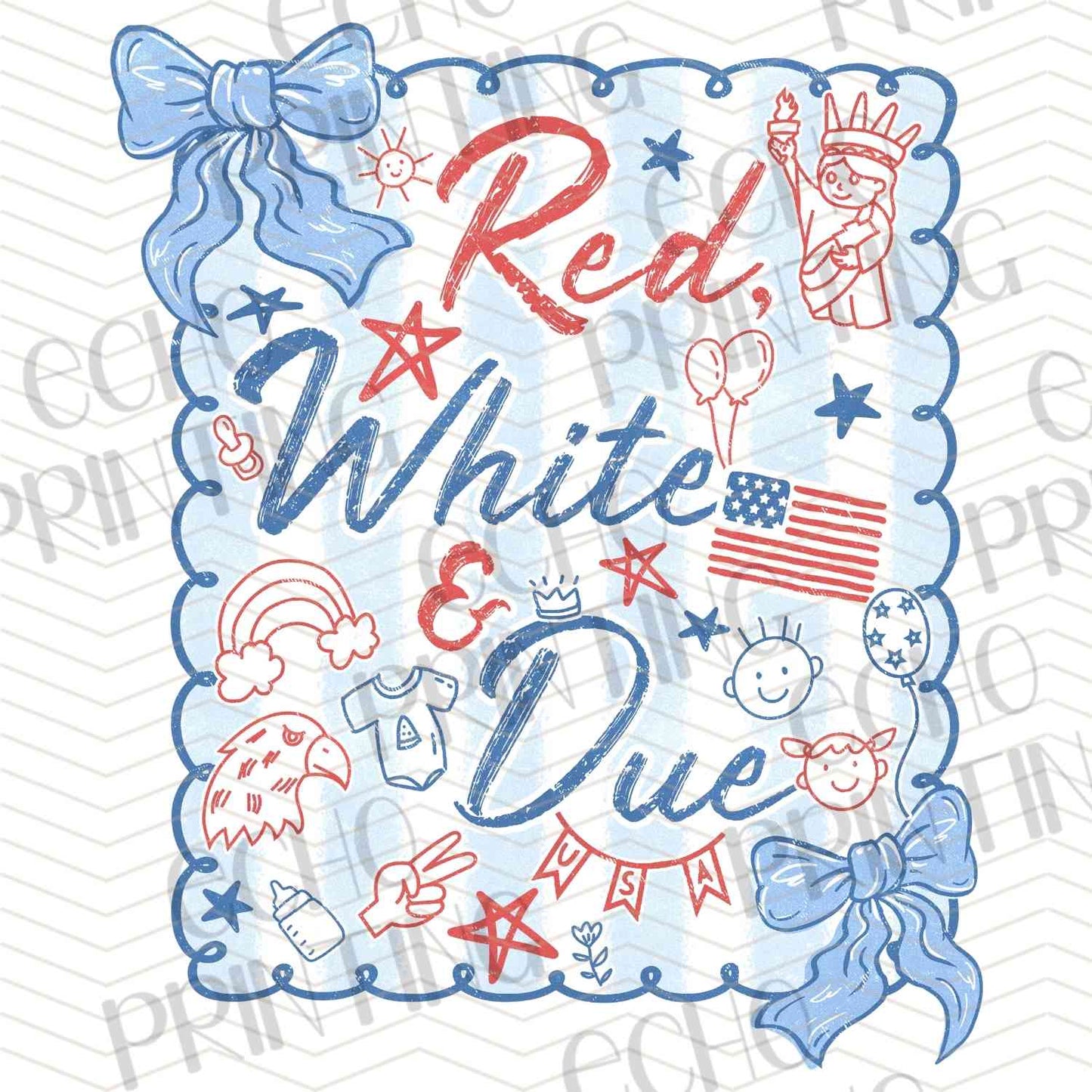 FOJG 591 - RED WHITE AND DUE