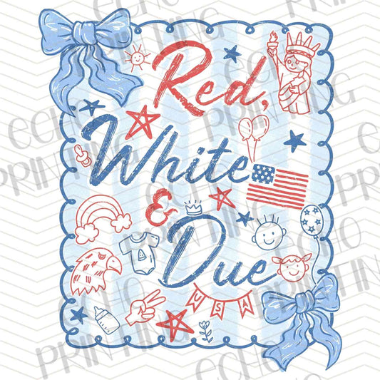 FOJG 591 - RED WHITE AND DUE