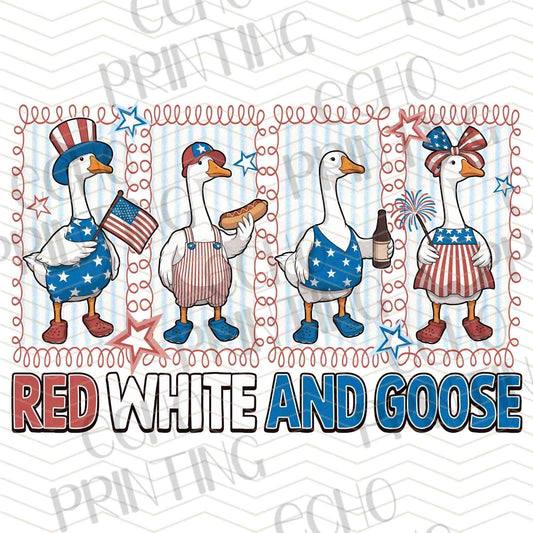 FOJG 592 - RED WHITE AND GOOSE