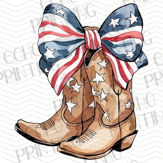 FOJG 615 - PATRIOTIC COWBOY BOOTS