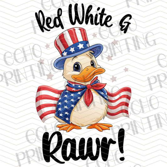FOJG 624 - RED WHITE AND RAWR