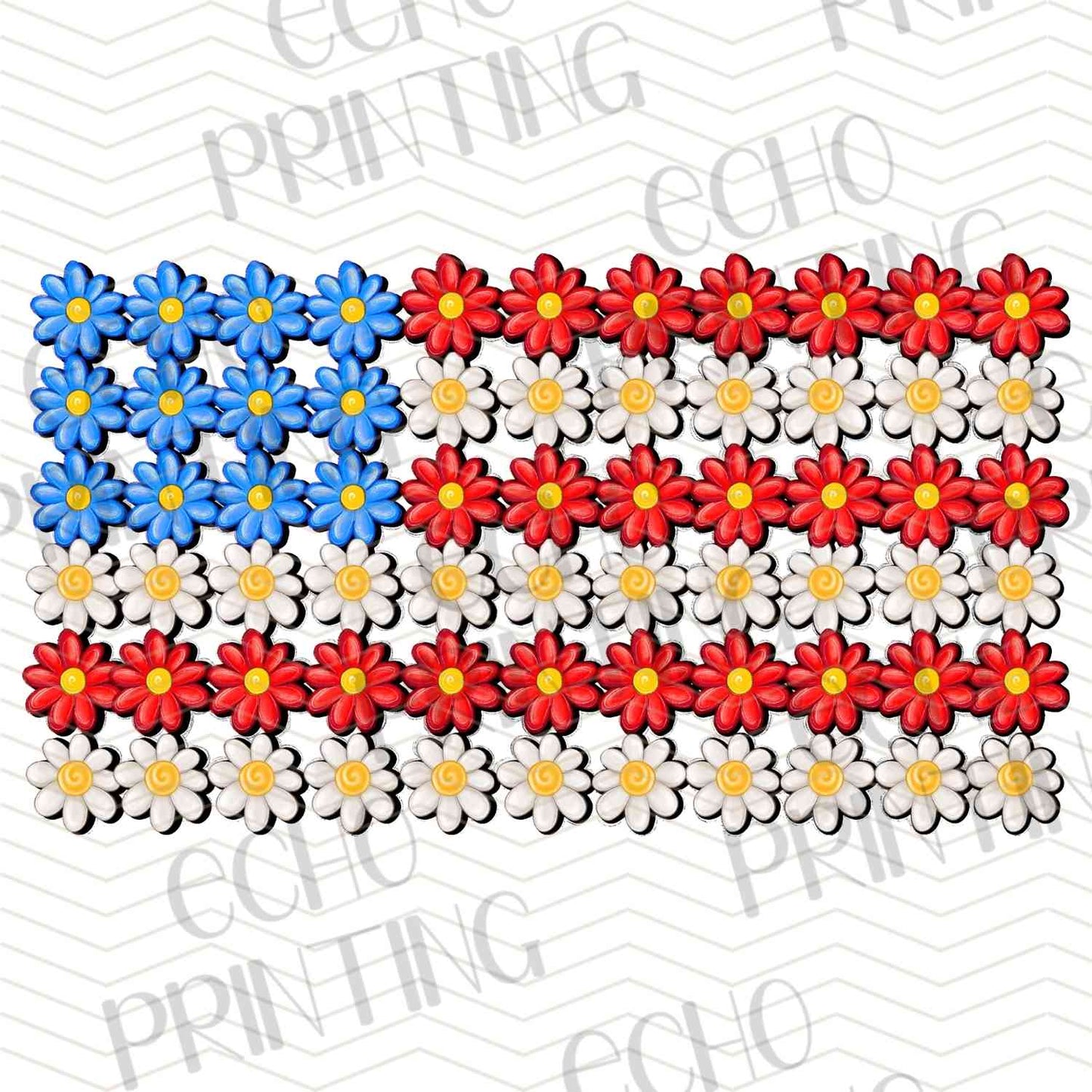 FOJG 657 - RED WHITE BLUE PATTERN