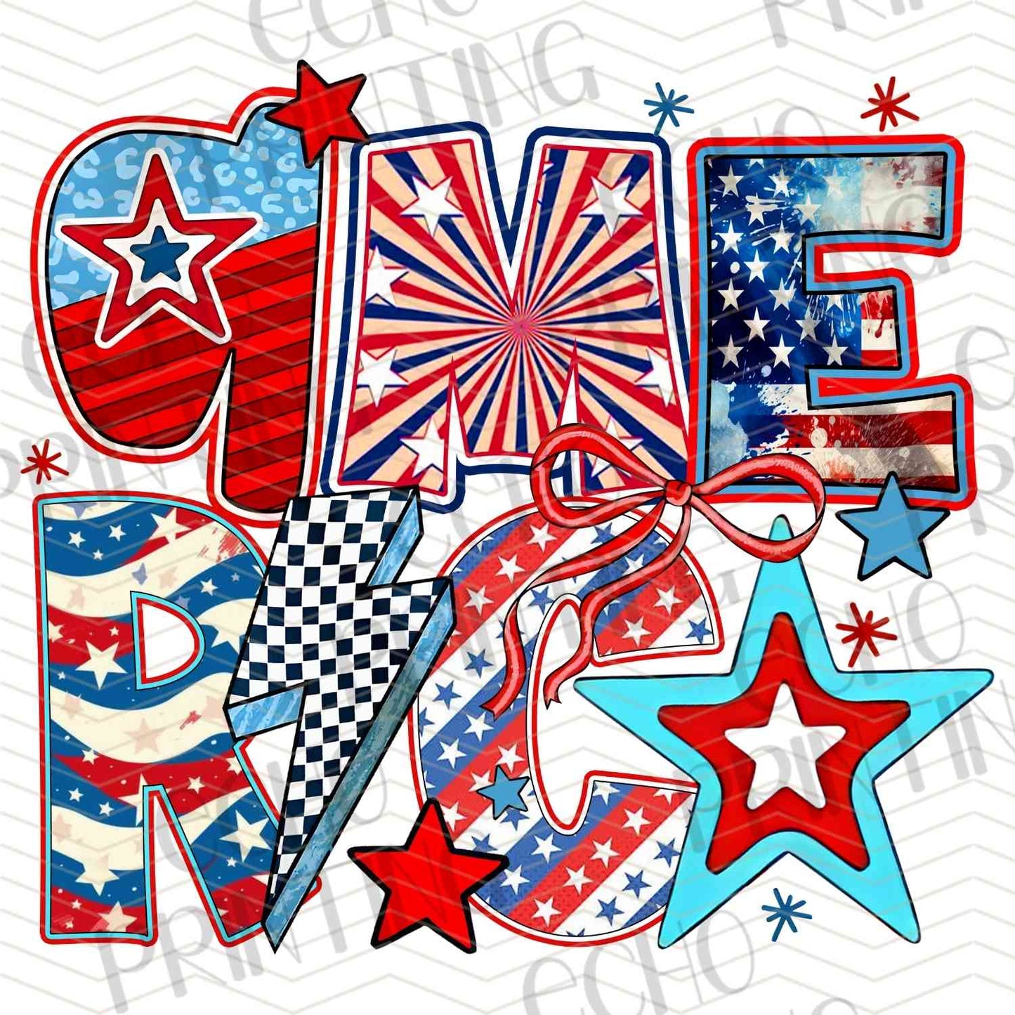 FOJG 65 - LOVE PATRIOTIC TYPOGRAPHY