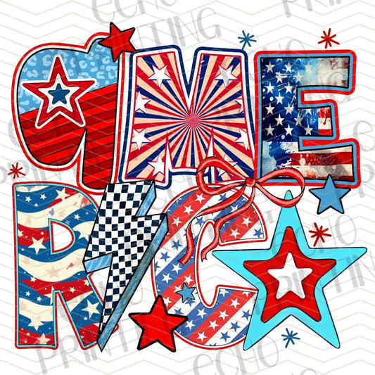 FOJG 65 - LOVE PATRIOTIC TYPOGRAPHY