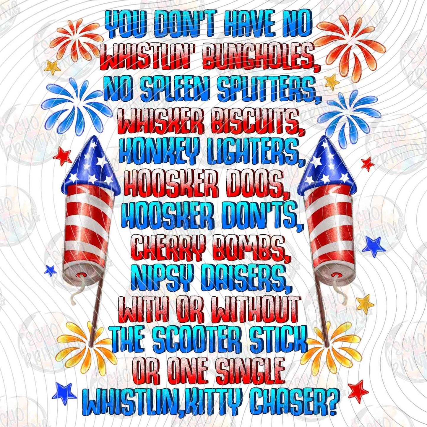 FOJG 660 - PATRIOTIC SAYING FIREWORKS
