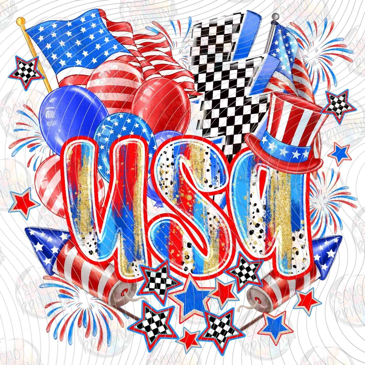 FOJG 666 - USA FLAG FIREWORKS