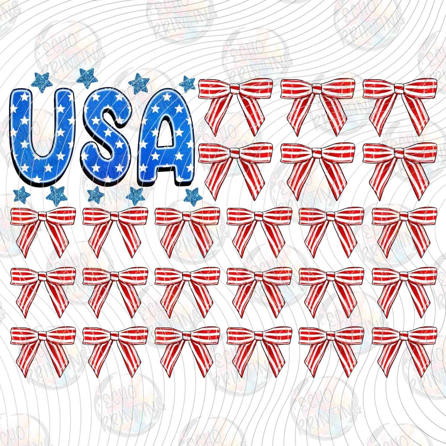 FOJG 671 - USA MINI FLAG PATTERN