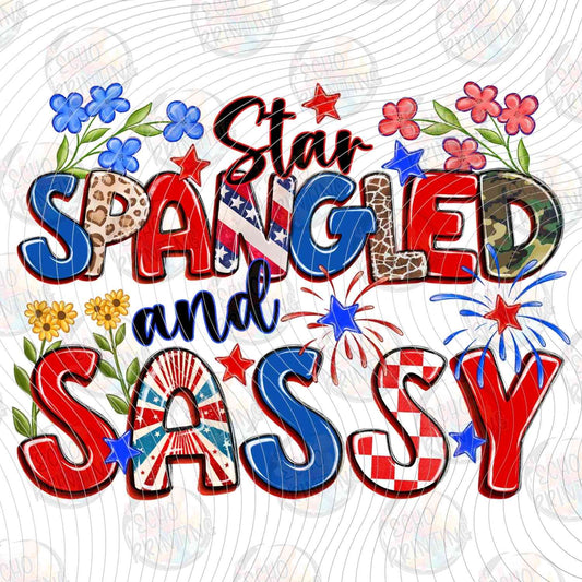 FOJG 677 - STAR SPANGLED SASSY SCRIPT