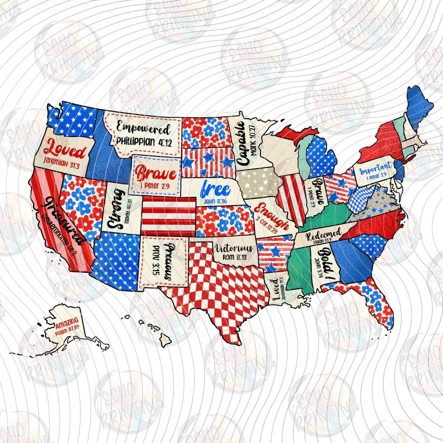 FOJG 684 - USA STATES OUTLINE