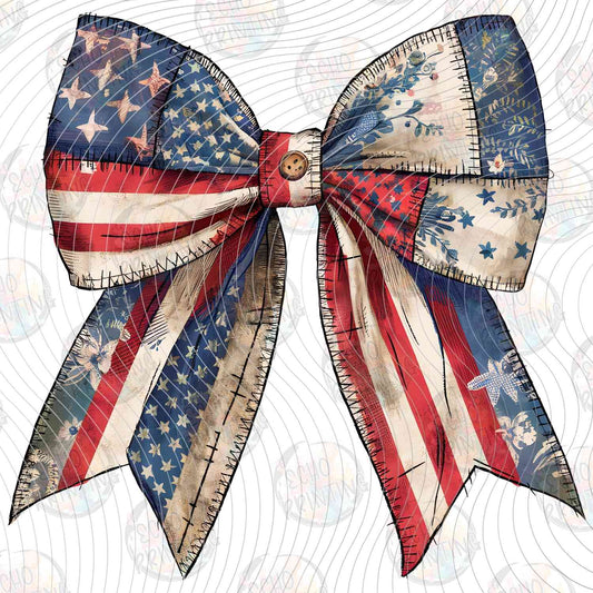 FOJG 685 - USA FLAG BOW